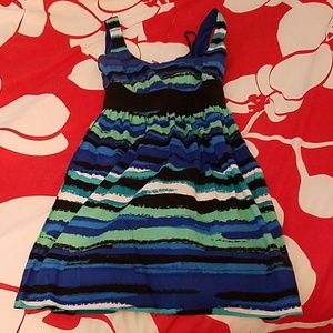 An a line dress with zipper back